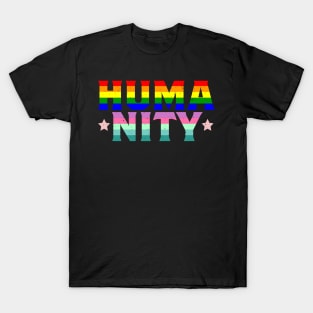 HUMANITY Rainbow I LGBT Pride Awareness T-Shirt